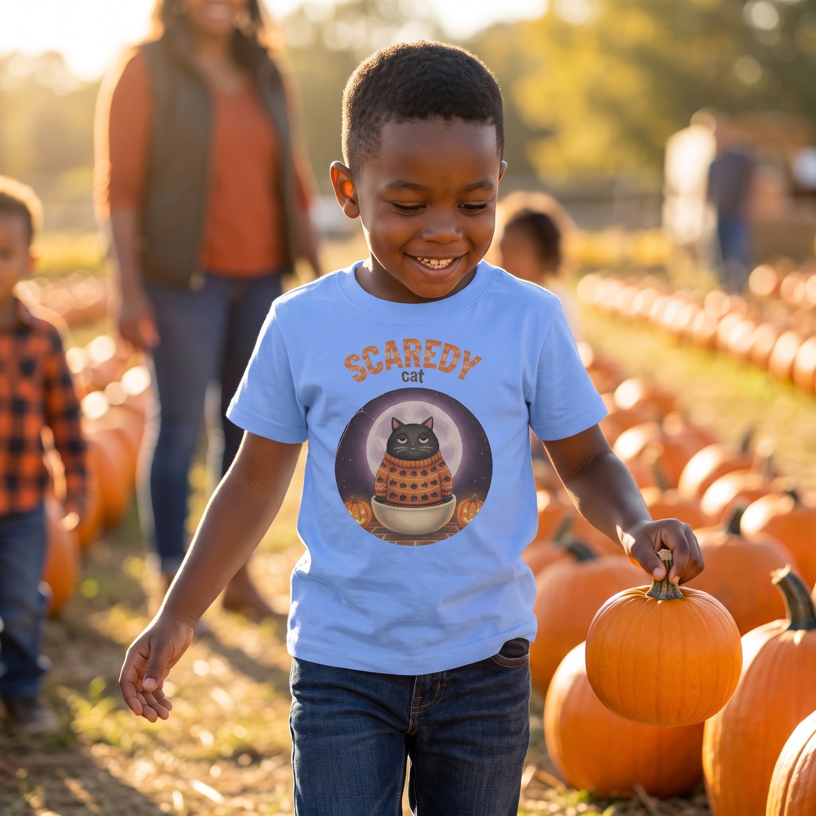 Styling photo, Scaredy Cat Toddler Halloween Shirt
