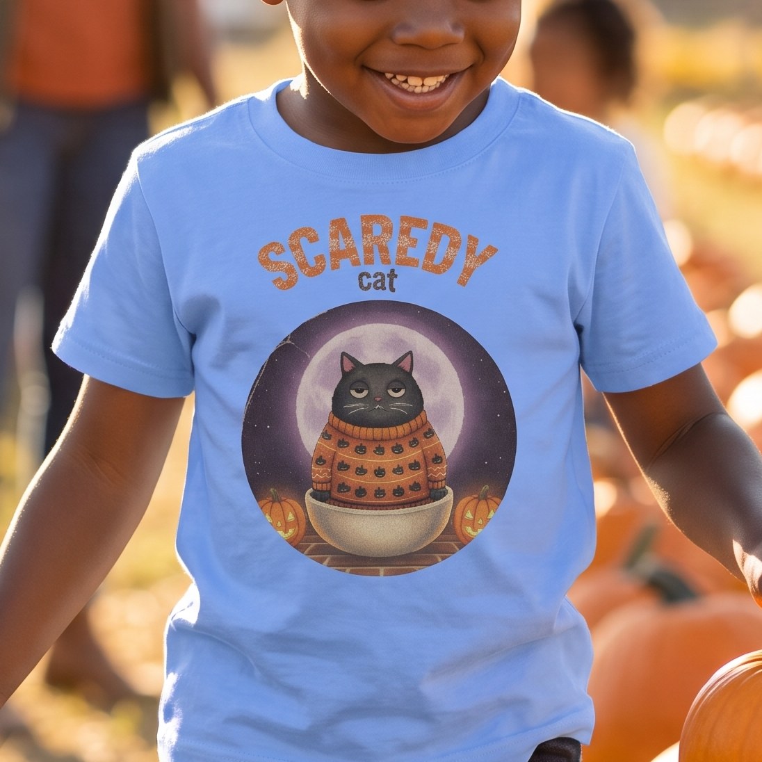 Styling photo, Scaredy Cat Toddler Halloween Shirt