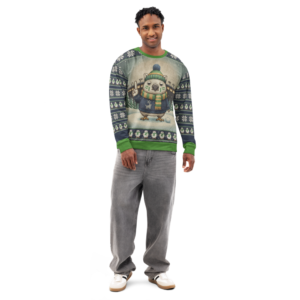 Seattle Fan ugly Christmas sweatshirt, men's front