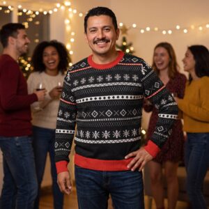 Styling photo, Setesdal Vintage Fair Isle Christmas Sweater