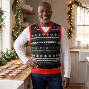 Styling photo, Setesdal Christmas Sweater Vest for Men and Women