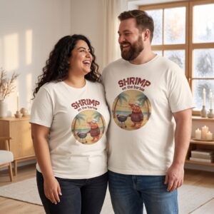 Plus size styling photo, Shrimp on the Barbie Matching Christmas Shirts for Couples