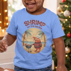 Shrimp on the Barbie Toddler Ugly Christmas Shirt