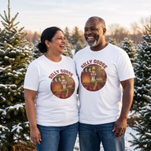 Plus size styling photo, Silly Goose Matching Christmas Shirts for Couples