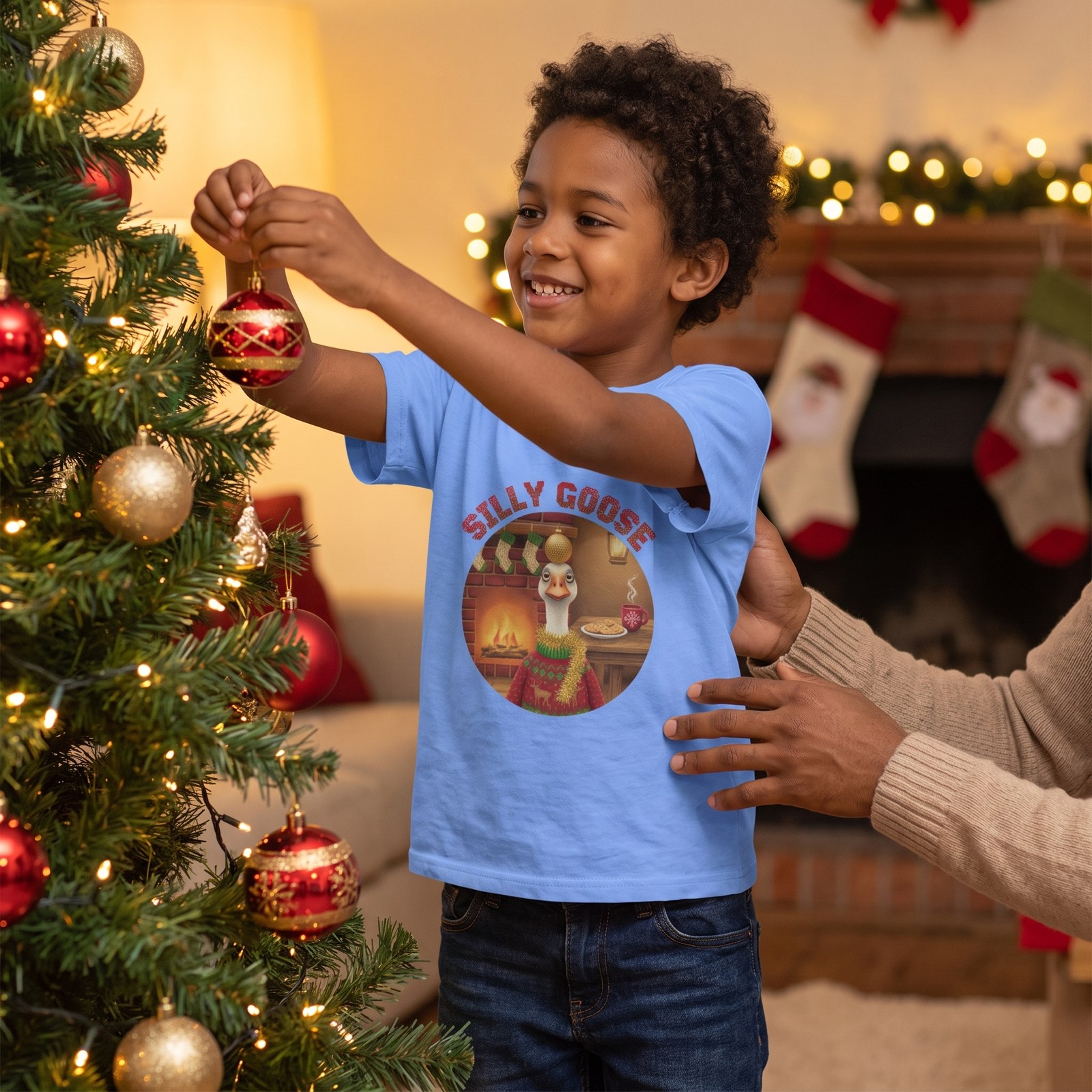 Styling photo, Silly Goose Kids Ugly Christmas Shirt