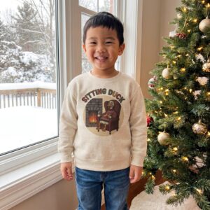 Styling photo, Sitting Duck Toddler Ugly Christmas Sweater