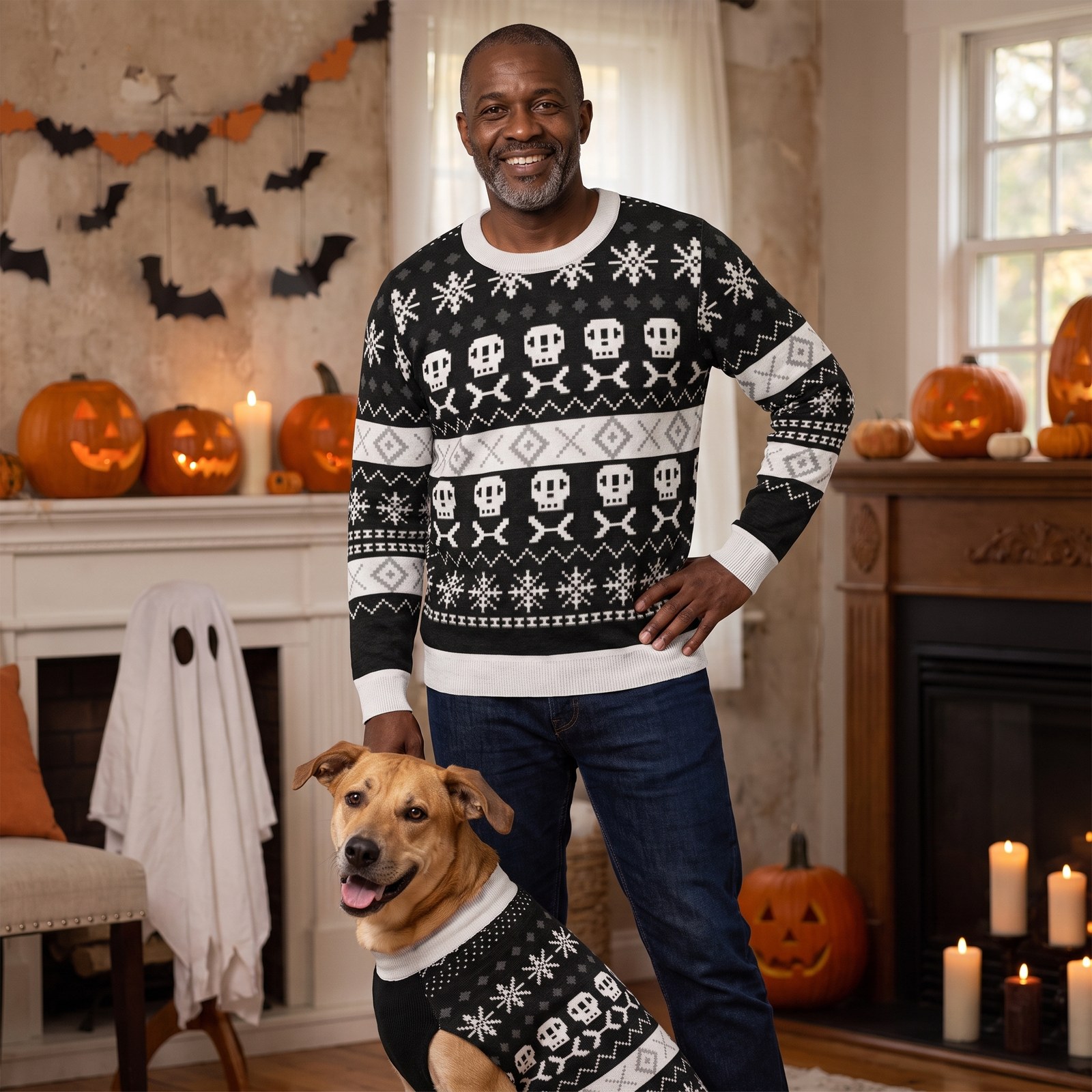 Styling photo, Skeleton Halloween Matching Set