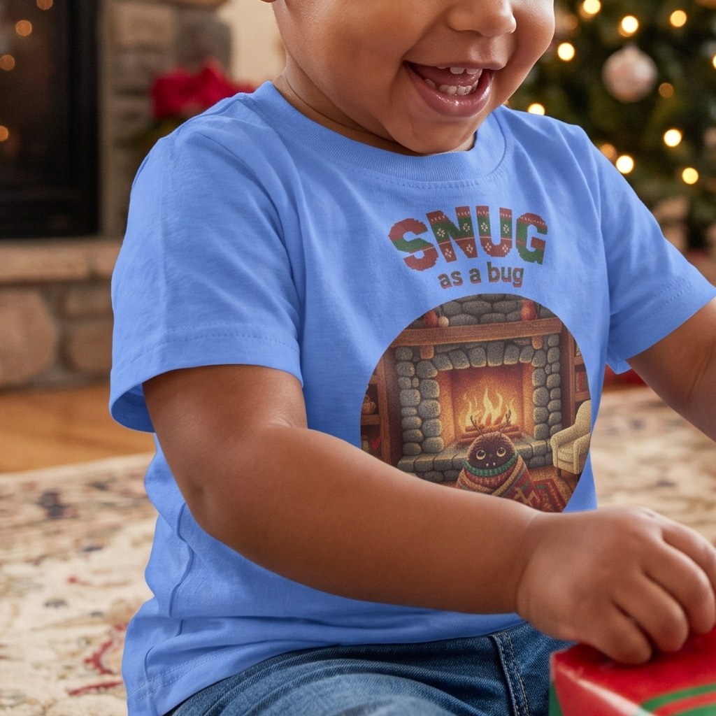 Styling photo, Snug as a Bug Toddler Ugly Christmas Shirt