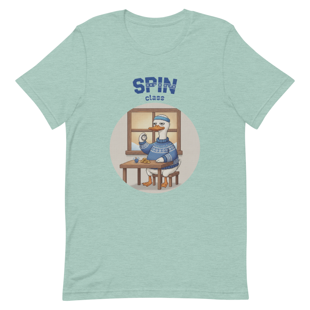 Spin Class Ugly Tee — Green flat