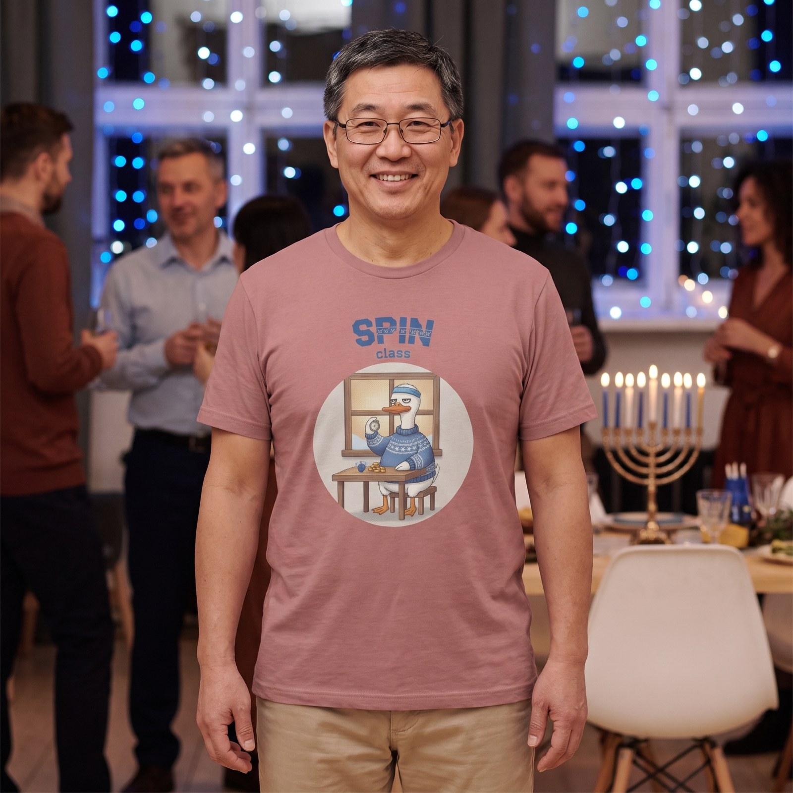 Plus size styling photo, Spin Class Funny Hanukkah Shirt