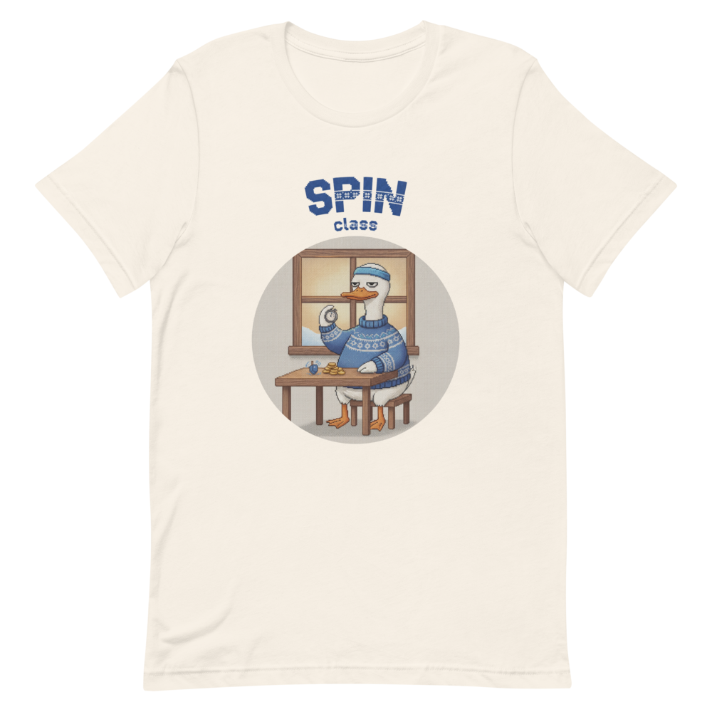Spin Class Ugly Tee — Vintage White flat