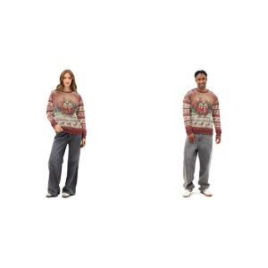 Tampa Bay Fan matching ugly Christmas sweatshirts for couples