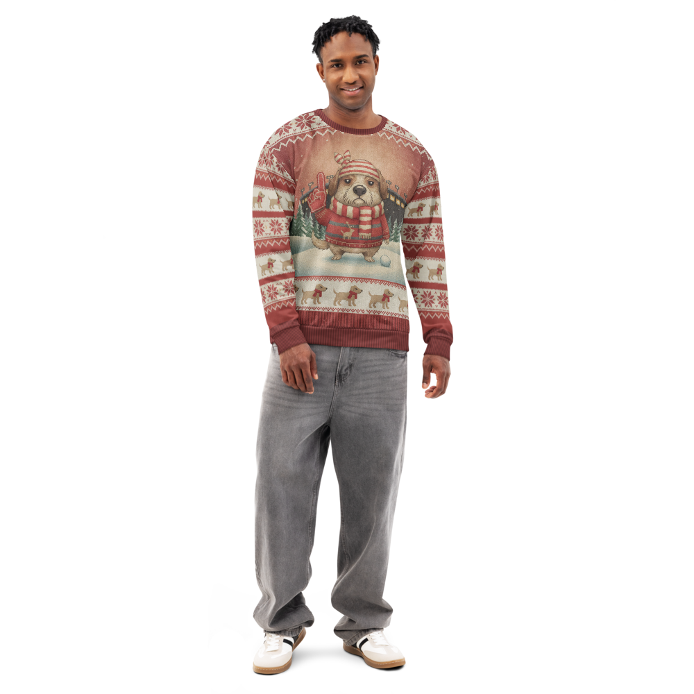 Tampa Bay Fan ugly Christmas sweatshirt, men's front