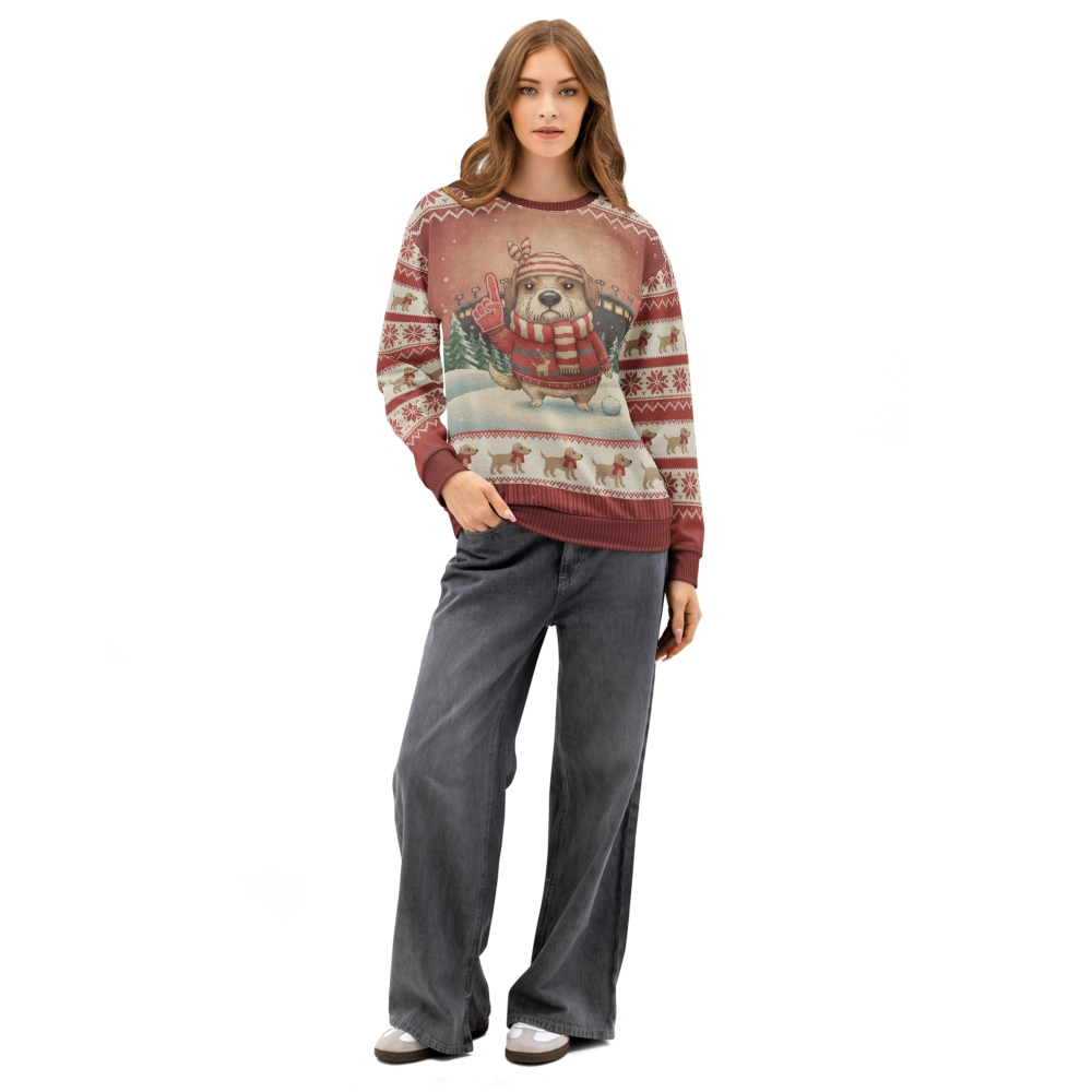 Tampa Bay Fan ugly Christmas sweatshirt, women's front
