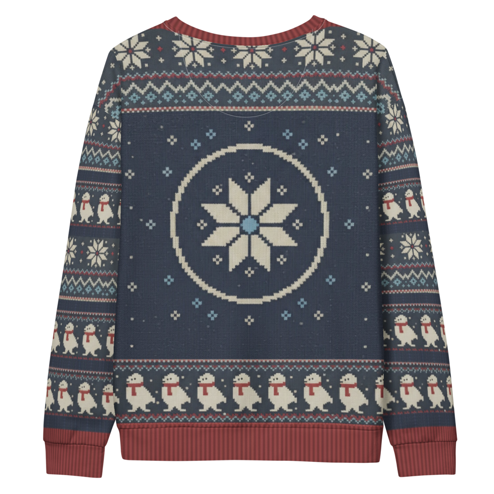 Tennessee Fan ugly Christmas sweatshirt, back flat