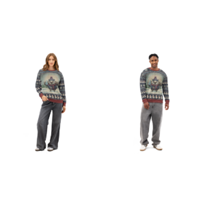 Tennessee Fan matching ugly Christmas sweatshirts for couples