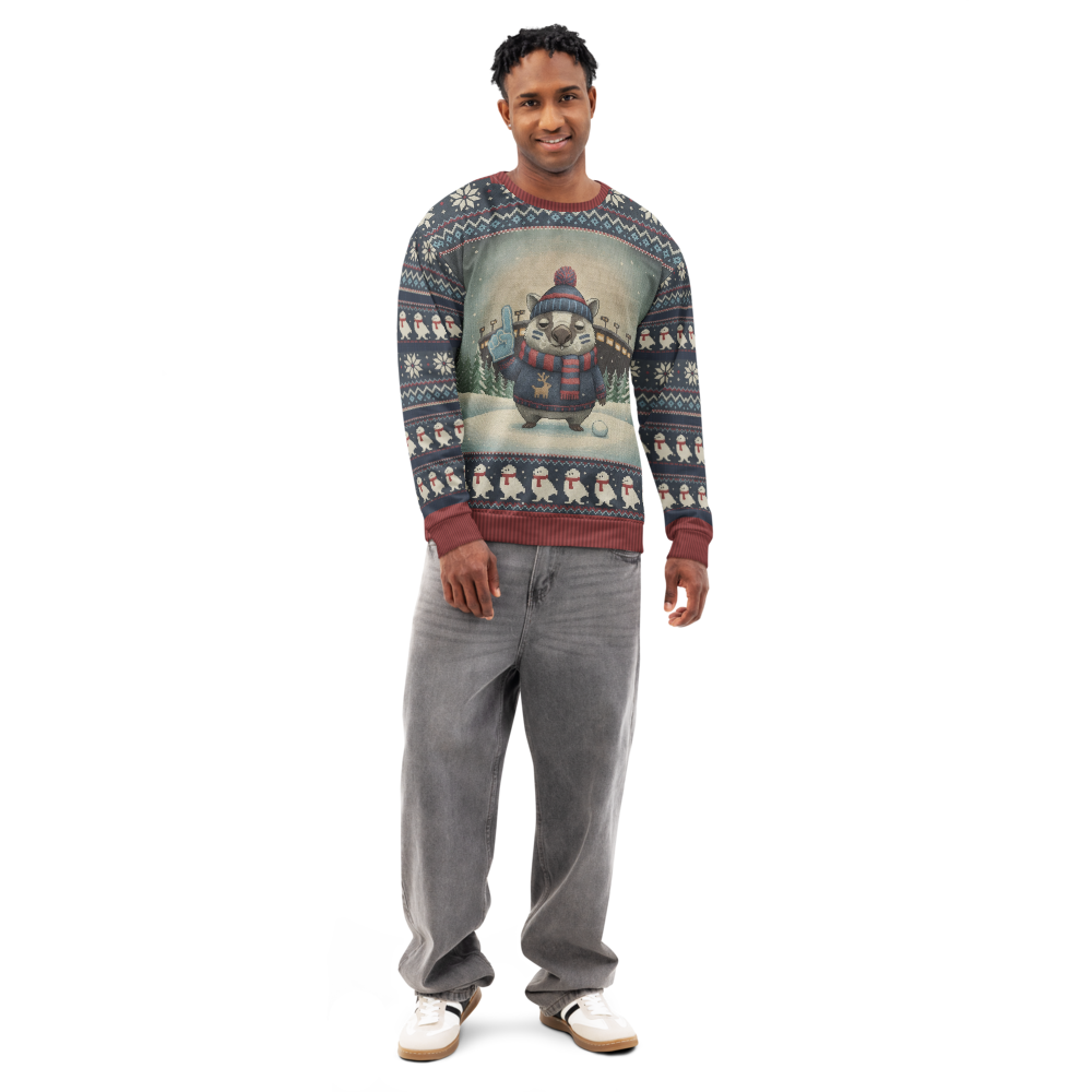 Tennessee Fan ugly Christmas sweatshirt, men's front