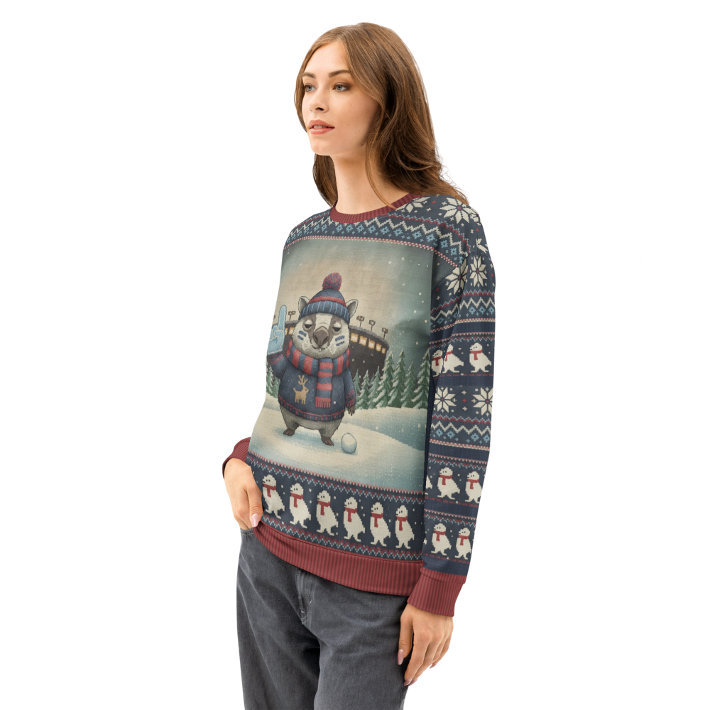Tennessee Fan ugly Christmas sweatshirt, women's side