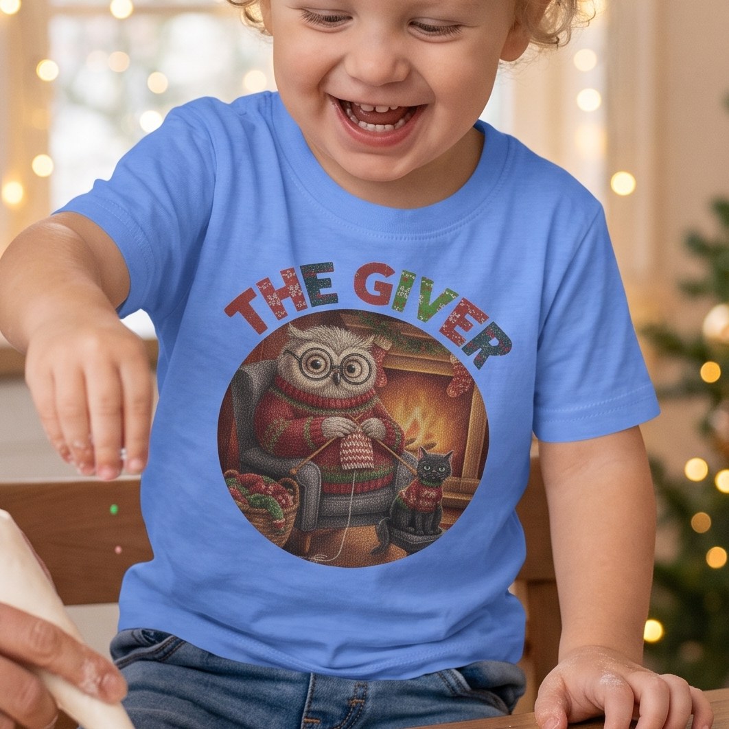 Styling photo, The Giver Toddler Ugly Christmas Shirt
