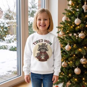 Styling photo, Tired Mom Kids Ugly Christmas Sweater