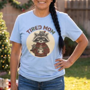 Tired Mom Ugly Christmas Shirt