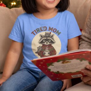 Tired Mom Toddler Ugly Christmas Shirt