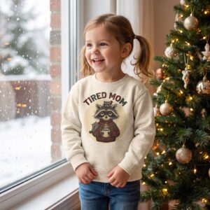 Styling photo, Tired Mom Toddler Ugly Christmas Sweater