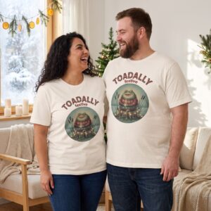Plus size styling photo, Toadally Festive Matching Christmas Shirts for Couples