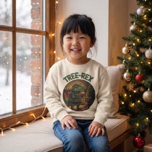 Styling photo, Tree-Rex Toddler Ugly Christmas Sweater
