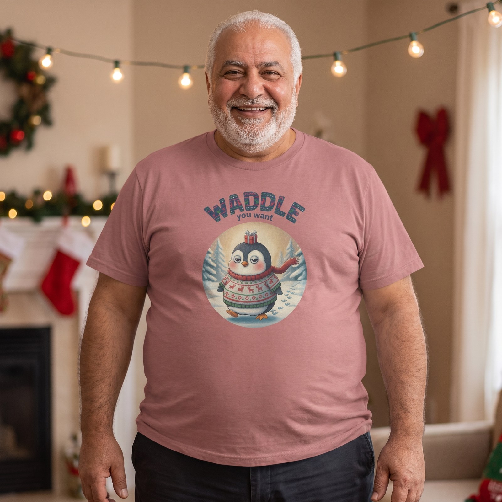 Plus size styling photo, Waddle You Want Ugly Christmas Shirt