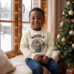 Styling photo, Waddle You Want Toddler Ugly Christmas Sweater