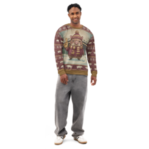 Washington Fan ugly Christmas sweatshirt, men's front