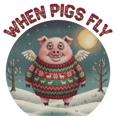 When Pigs Fly Toddler Ugly Christmas Tee